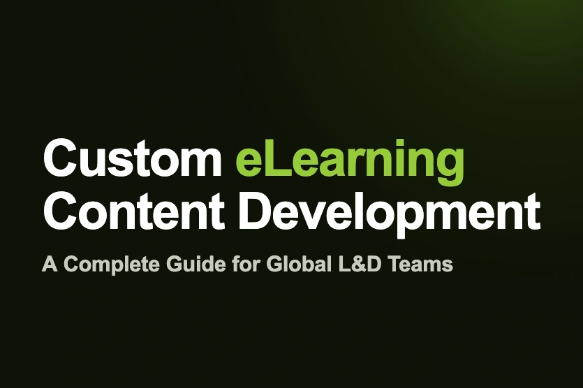 custom elearning content development