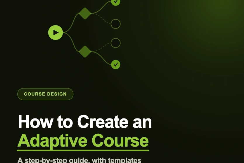 how to create an adaptive course