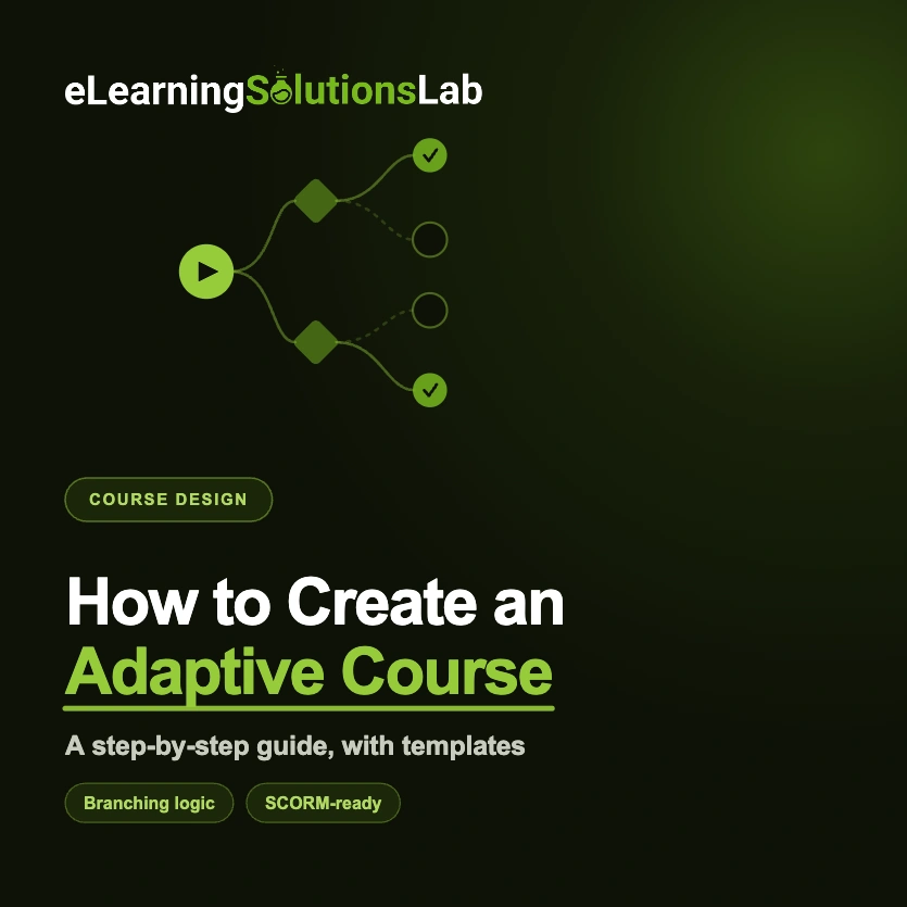 how to create an adaptive course