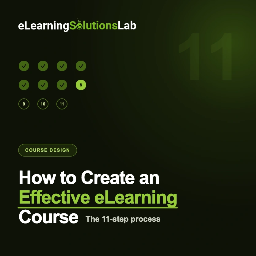 how to create effective eLearning courses