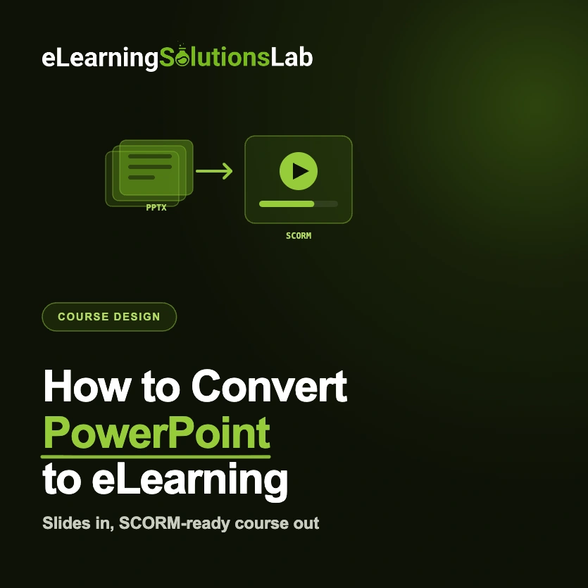 convert PowerPoint to eLearning