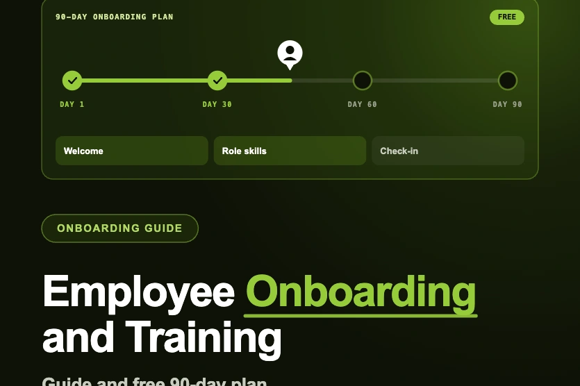 employee onboarding and training