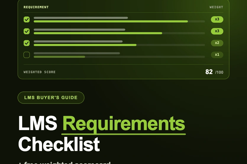 lms requirements checklist
